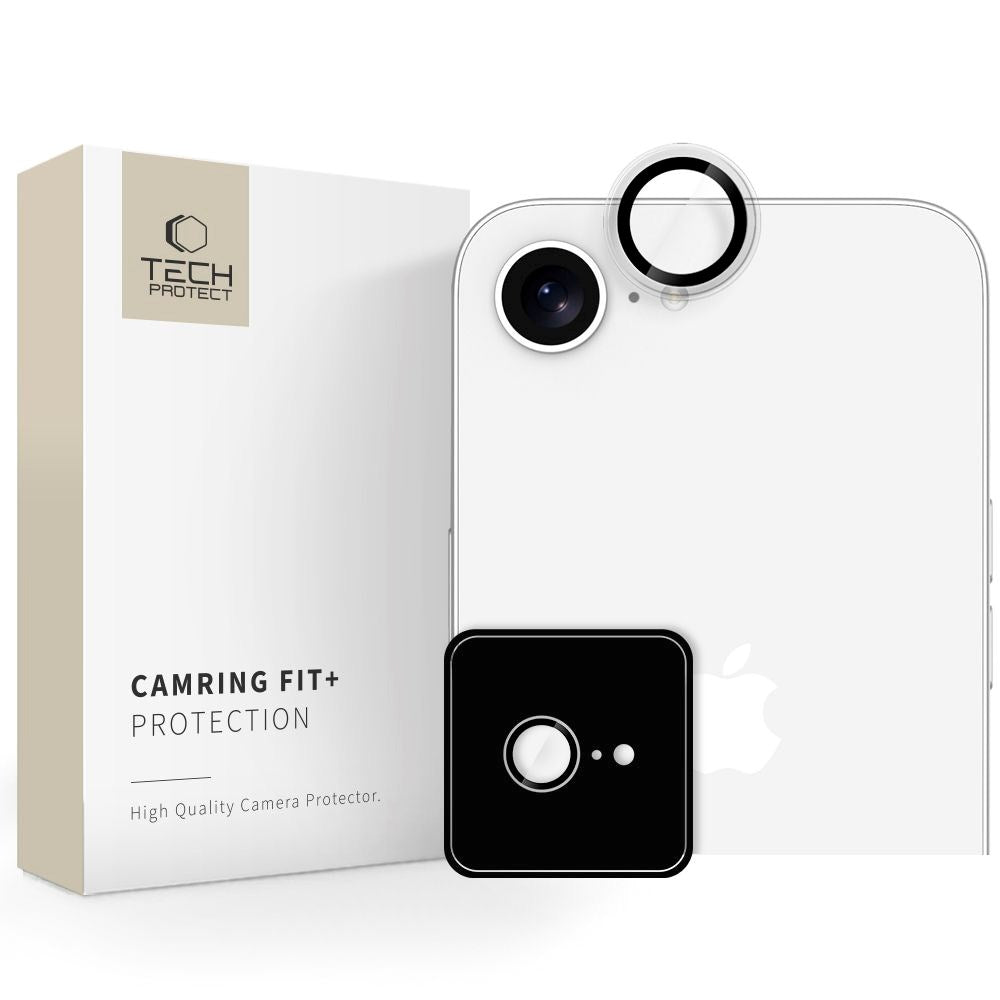 Tech-Protect iPhone 16e Linsebeskyttelse - Camring Fit+ - Gennemsigtig