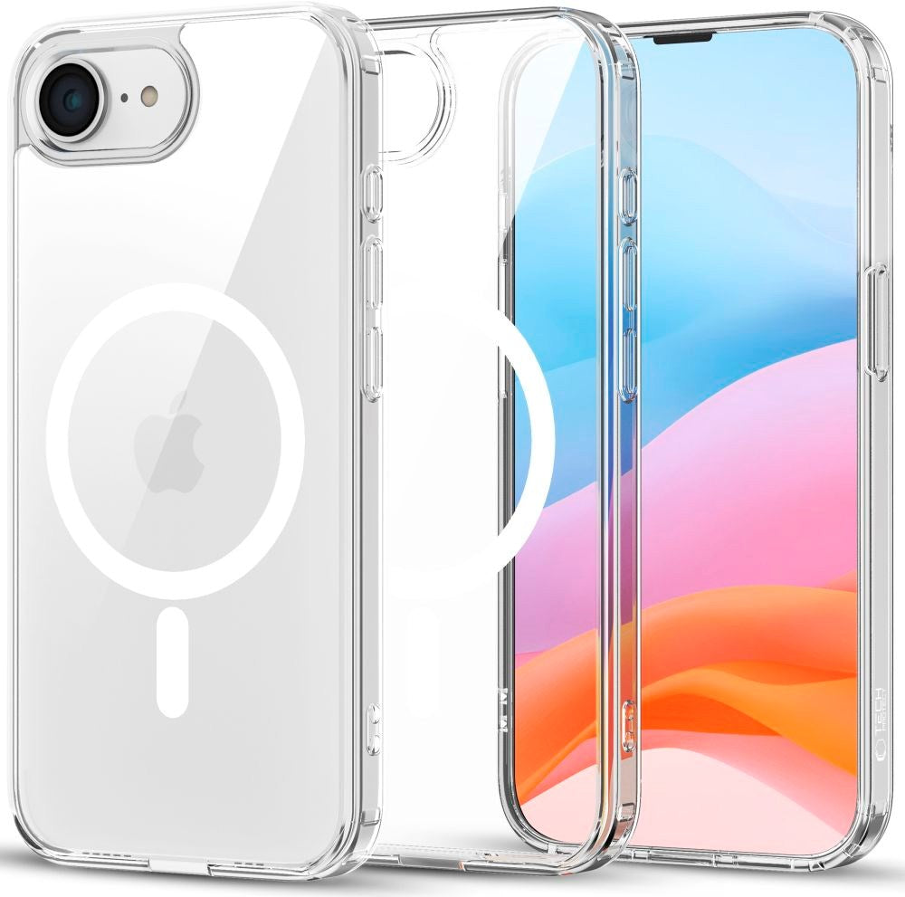 Tech-Protect Flexair Hybrid Cover - iPhone 16e - MagSafe Kompatibel - Gennemsigtig