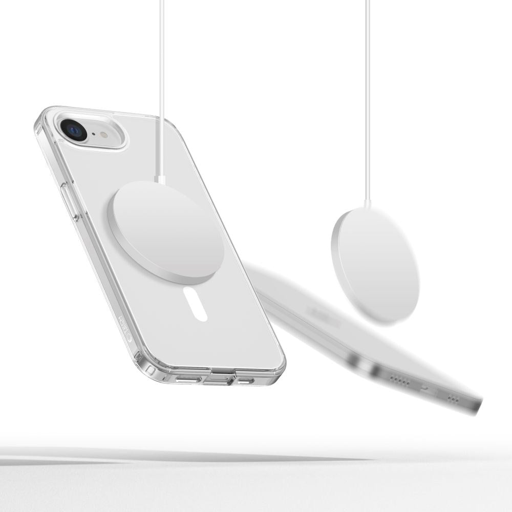 Tech-Protect Flexair Hybrid Cover - iPhone 16e - MagSafe Kompatibel - Gennemsigtig