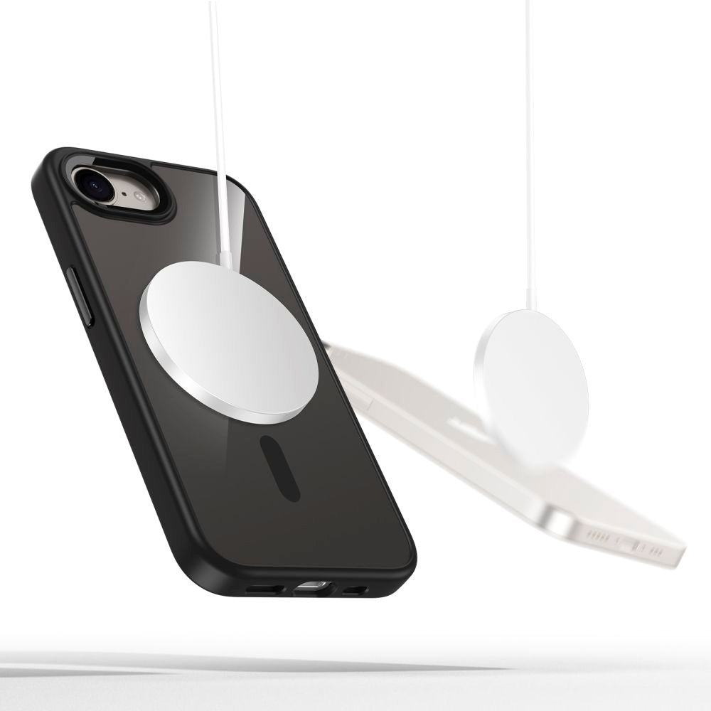 Tech-Protect - iPhone 16e - Magmat Cover - MagSafe Kompatibel - Gennemsigtig / Sort