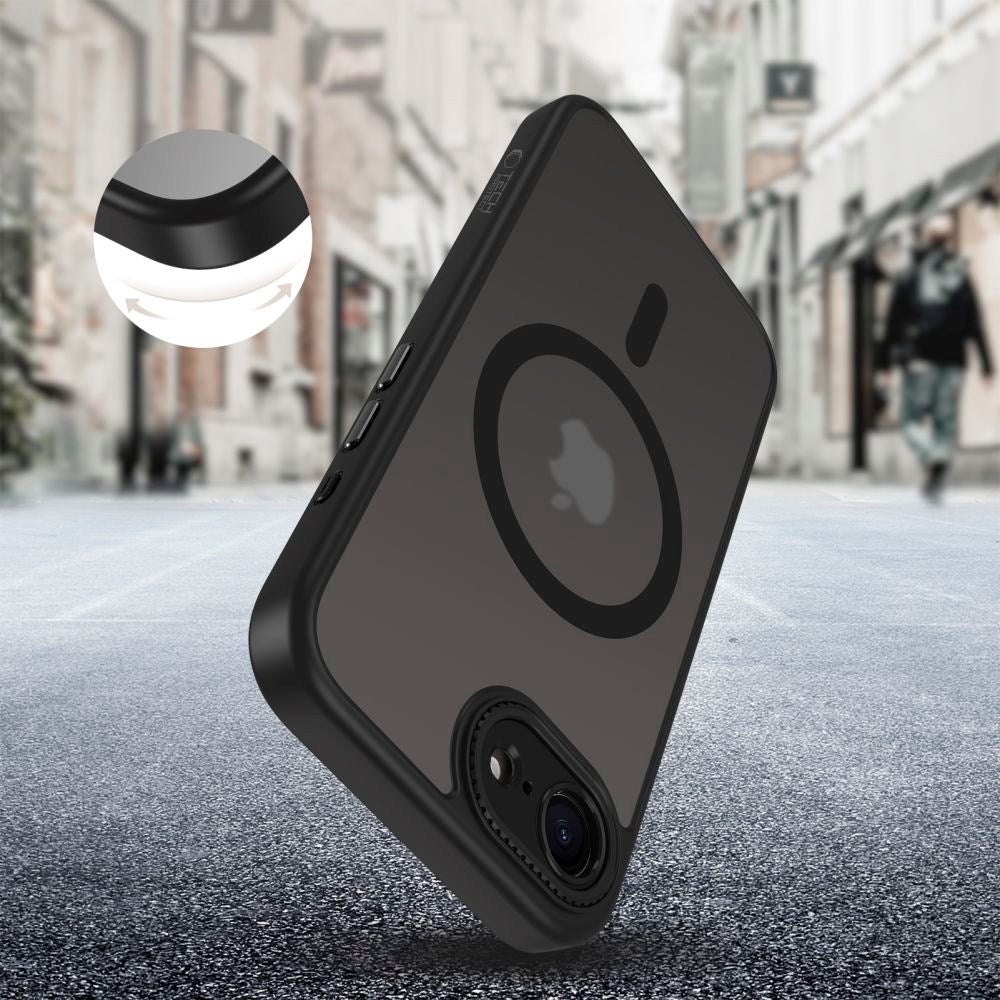 Tech-Protect MagCam Cover - iPhone 16e - MagSafe Kompatibel - Mat Sort