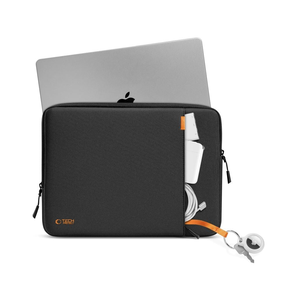 Tech-Protect Defender 15-16" Laptop Sleeve - Sikker og Stilfuld Beskyttelse til Din Laptop - Sort