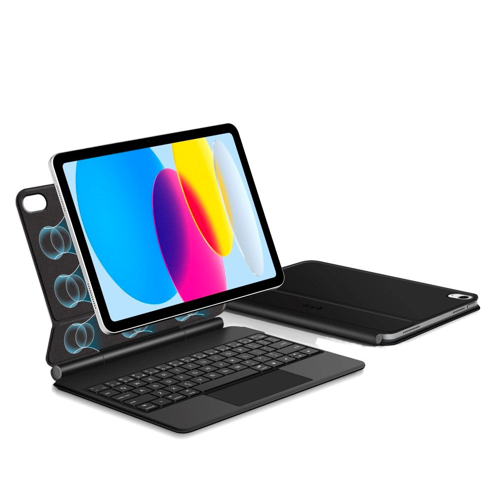 iPad 11" (2025) / 10.9" (2024/2022) Tech-Protect Keyboardcover - Engelsk Tastatur - Sort
