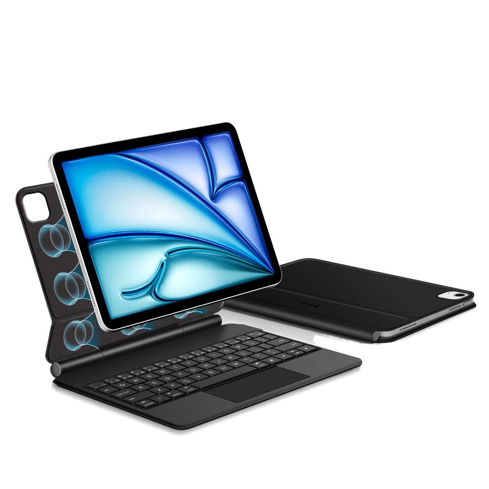 iPad Air 11" (2026 / 2025 / 2024) / Air (2022 / 2020) Tech-Protect Keyboardcover - Engelsk Tastatur - Sort