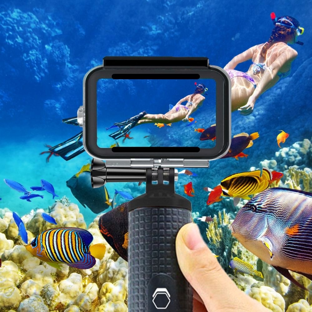 GoPro Hero 9 / 10 / 11 / 12 / 13 Tech-Protect GA200 Vandtæt Case - Gennemsigtig