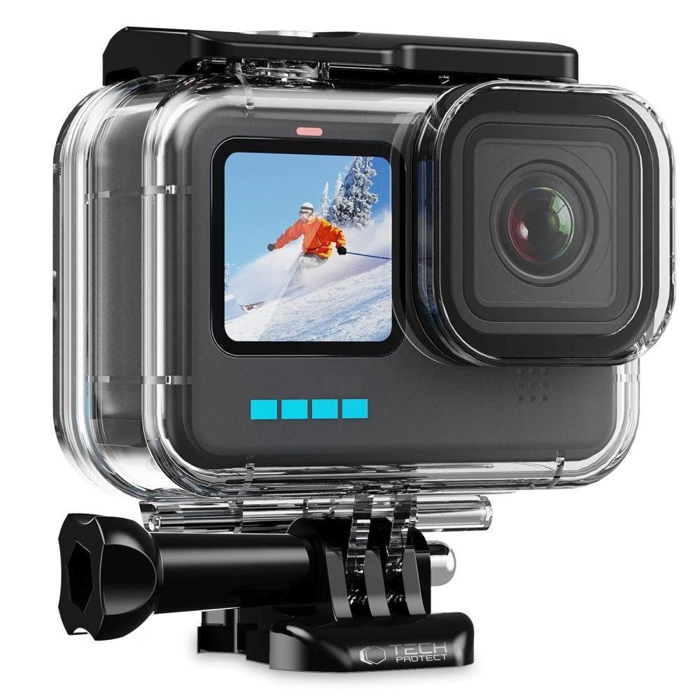 GoPro Hero 9 / 10 / 11 / 12 / 13 Tech-Protect GA200 Vandtæt Case - Gennemsigtig
