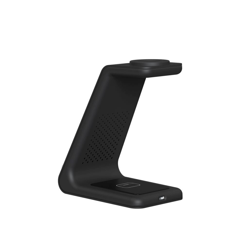 Tech-Protect A36 3-i-1 Trådløs Oplader m. USB-C 15W - Sort