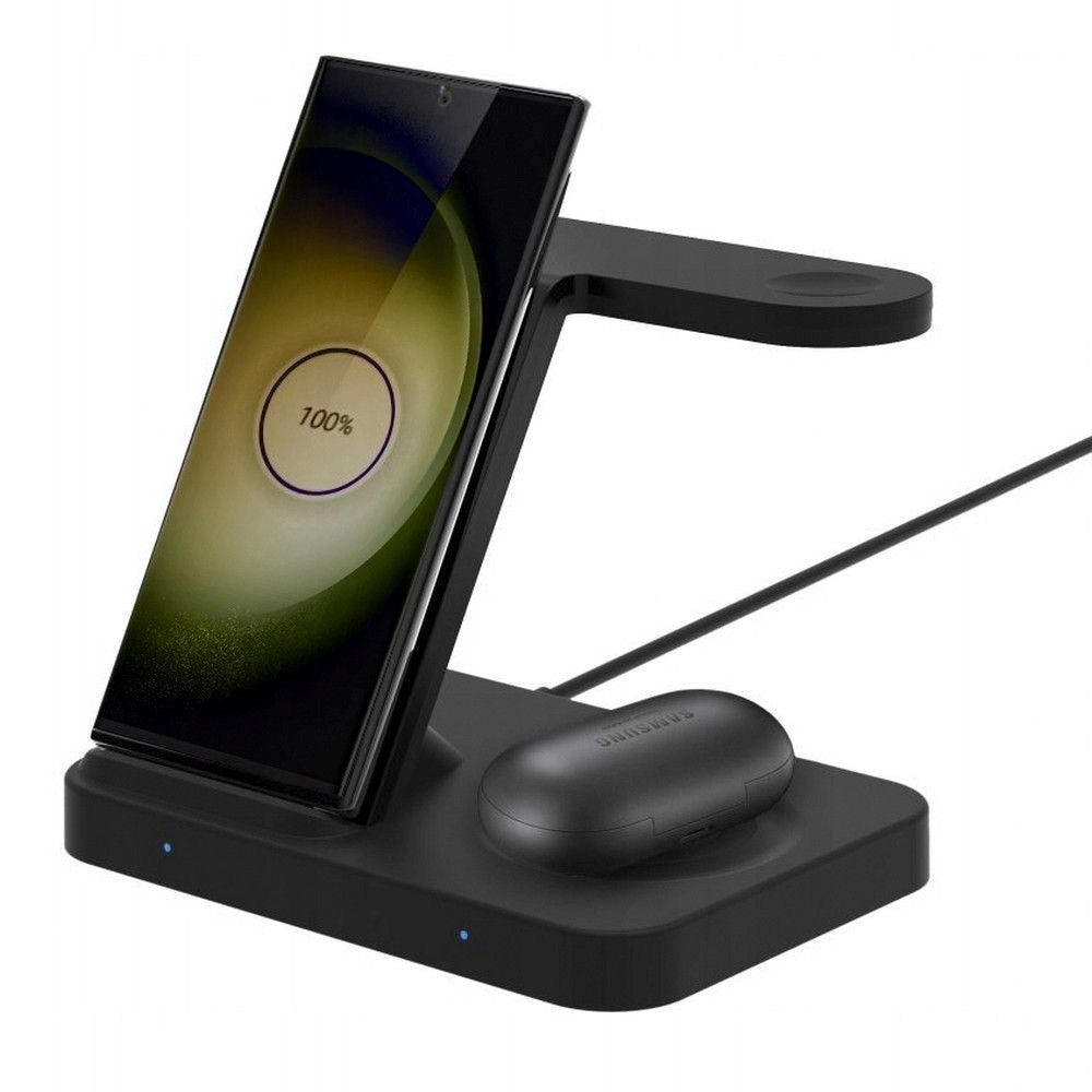 15W 3-in-1 Trådløs Oplader Tech-Protect - Apple og Android - Sort