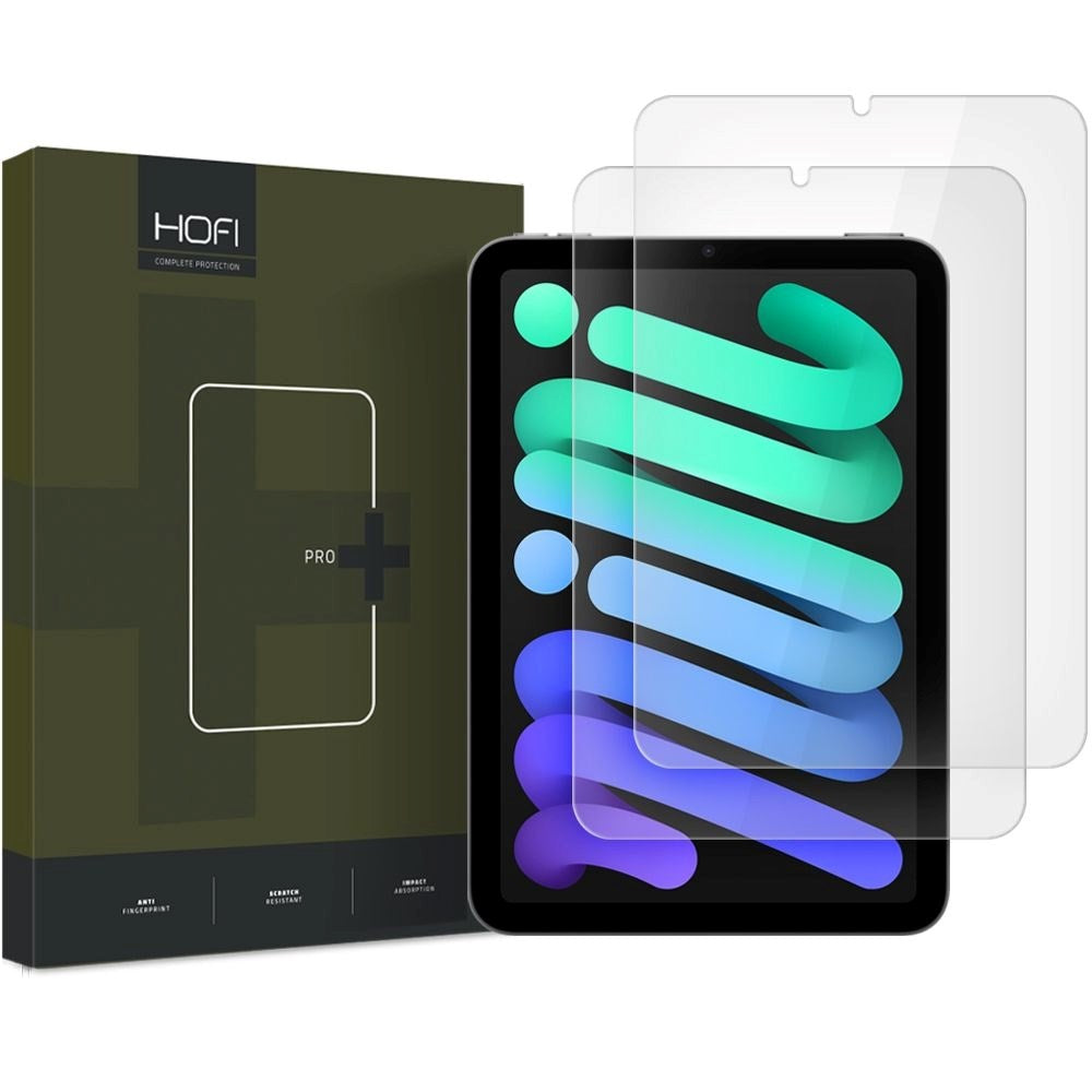HOFI Glass Pro+ 2-Pack Skærmbeskytter til iPad Mini (2024 / 2021) - Gennemsigtig