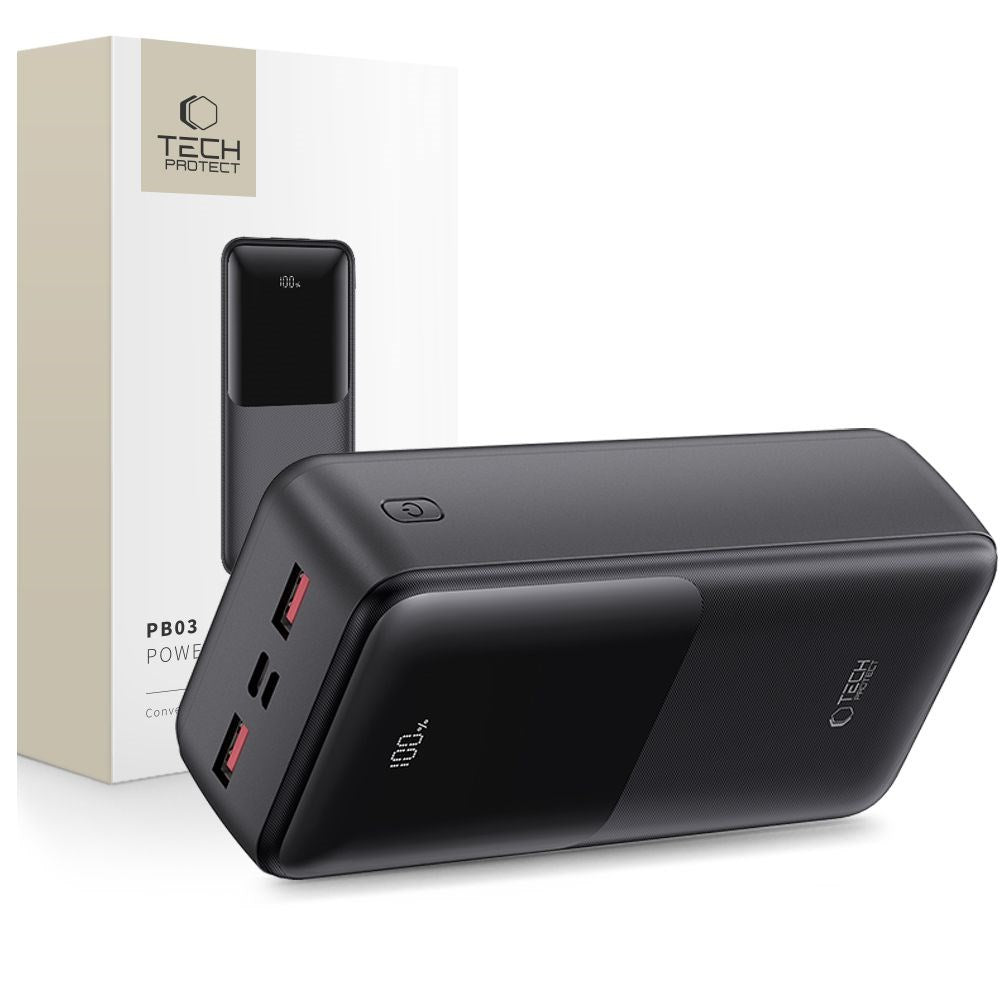 Tech-Protect Powerbank 10000mAh – Hurtig opladning med 22.5W