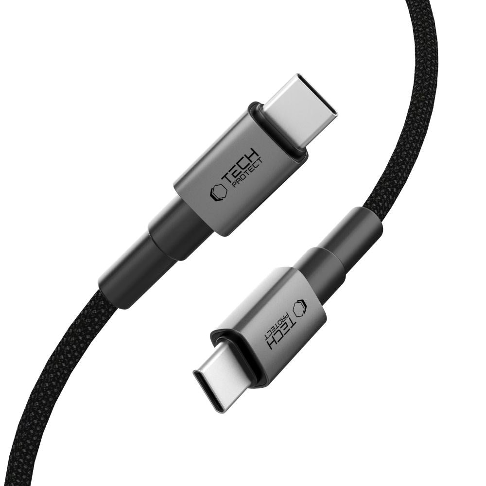 Tech-Protect Ultraboost 100W USB-C til USB-C Kabel - PD - 2m - Sort / Mørkegrå