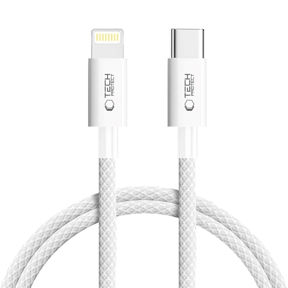 Tech-Protect Ultraboost Lite Lightning til USB-C Kabel PD 27W / 3A 1m - Grå