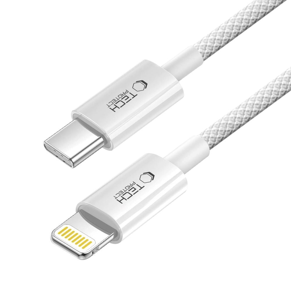 Tech-Protect Ultraboost Lite Lightning til USB-C Kabel PD 27W / 3A 2m - Grå
