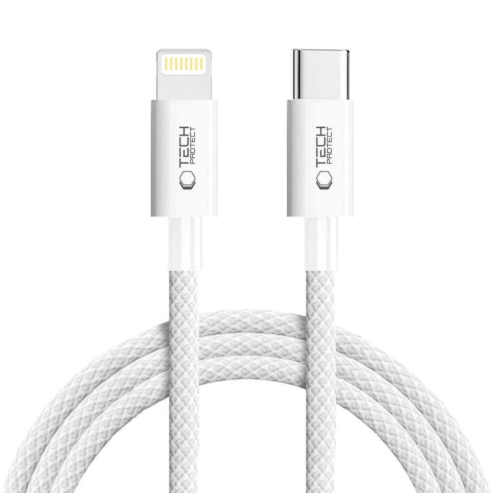 Tech-Protect Ultraboost Lite Lightning til USB-C Kabel PD 27W / 3A 2m - Grå