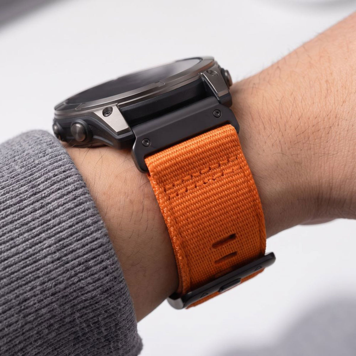 Universal Garmin Rem 26mm QuickFit Tech-Protect Classic Nylon Urrem - Orange