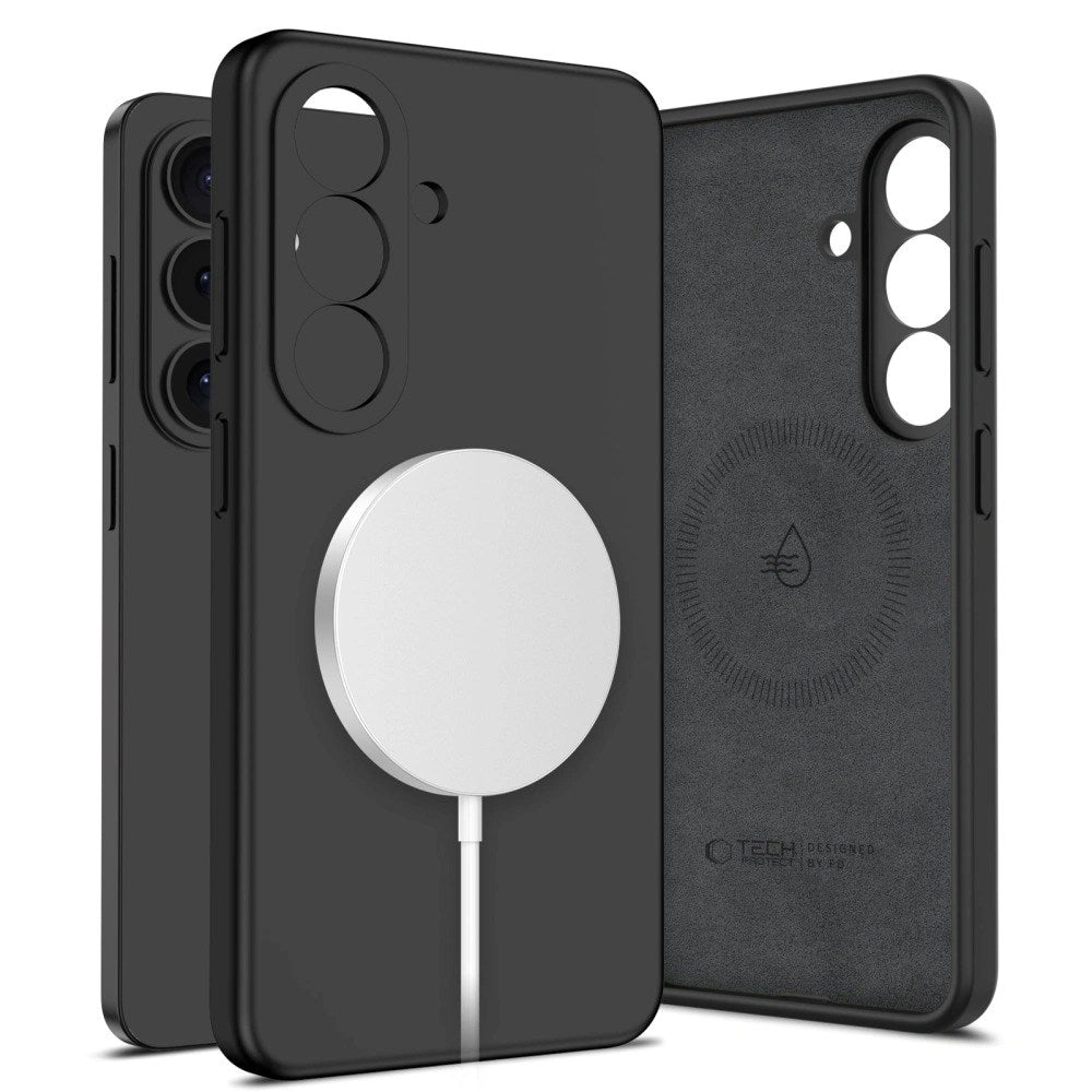 Samsung Galaxy S26+ (Plus) - Tech-Protect Silikone Cover - MagSafe Kompatibel - Sort