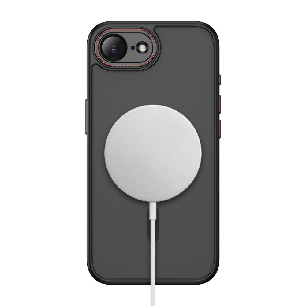 iPhone 17e / 16e Tech-Protect MagCam Case - MagSafe Kompatibel - Gennemsigtig / Mat Sort