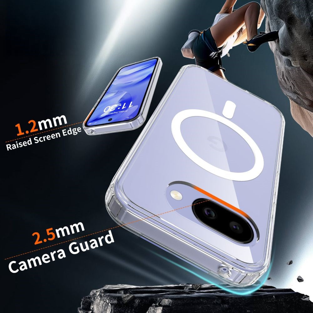 Google Pixel 10a Tech-Protect Flexair Hybrid Bagside Cover - MagSafe Kompatibel - Gennemsigtig