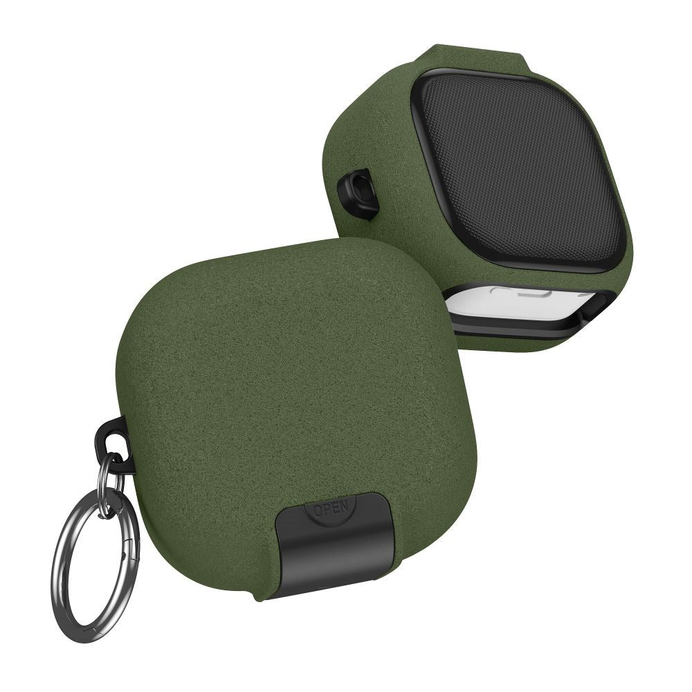 Samsung Galaxy Buds 4 / 4 Pro Tech-Protect Slim Hook Cover - Karabinhage - Grøn
