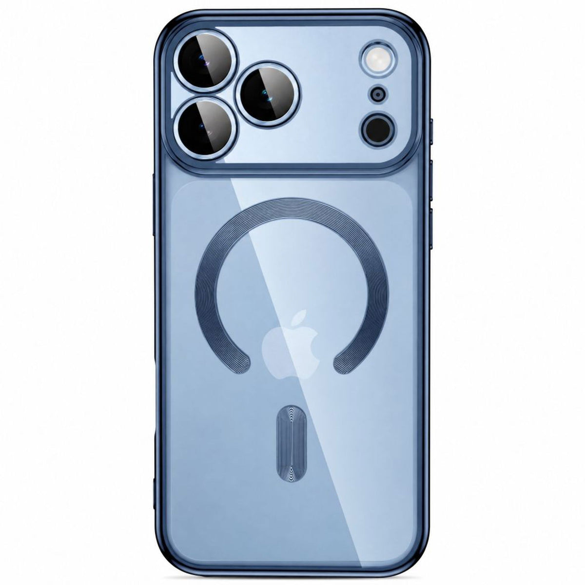 Tech-Protect iPhone 18 Pro / 17 Pro MagFlex Cover - MagSafe Kompatibel - Blå / Gennemsigtig