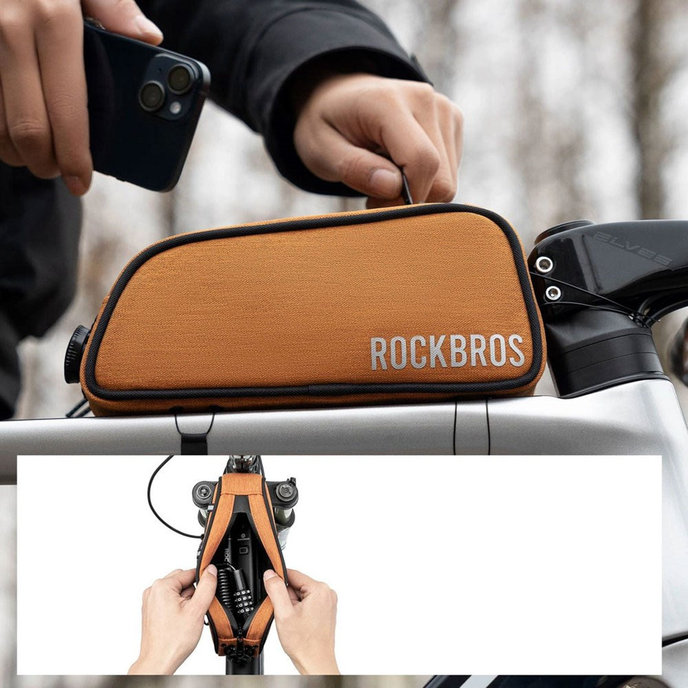 Rockbros Cykeltaske til Stel - 0.7L - Orange