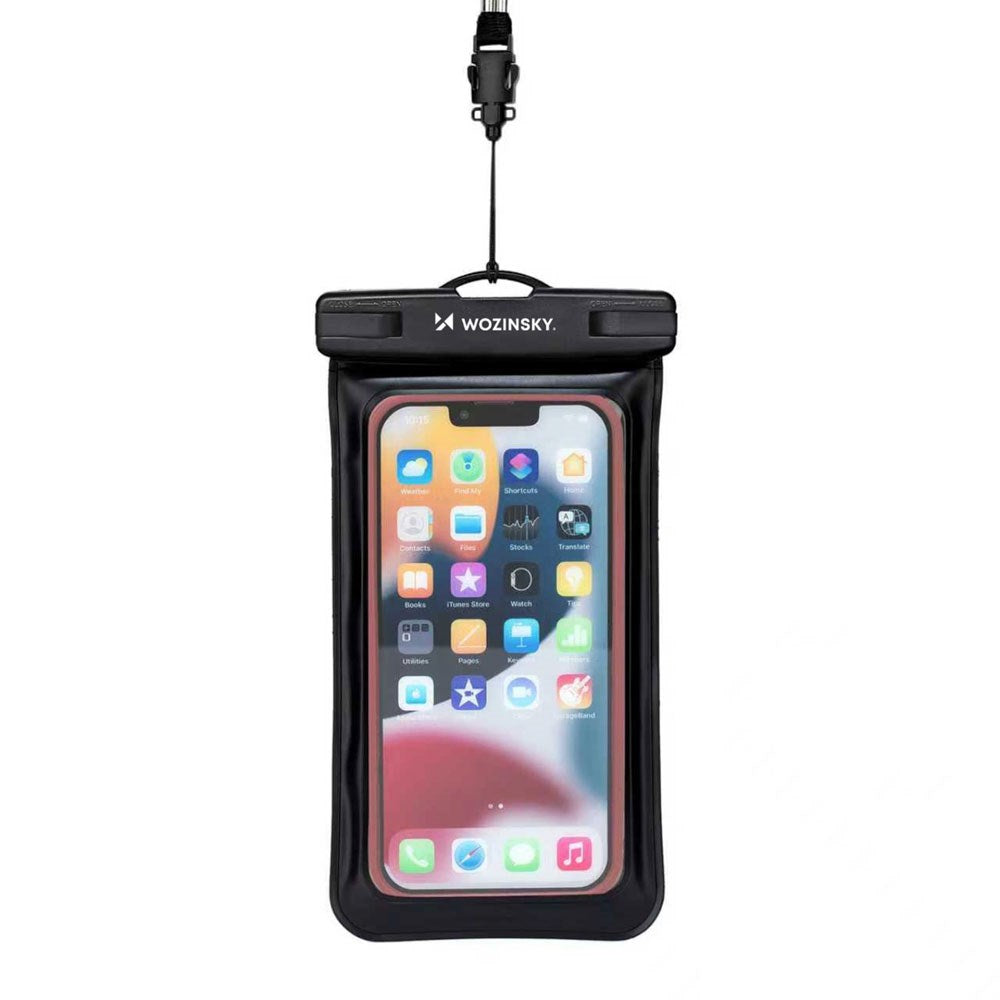Wozinsky Universal Vandtæt Mobil Cover - Løbearmbånd - Sort