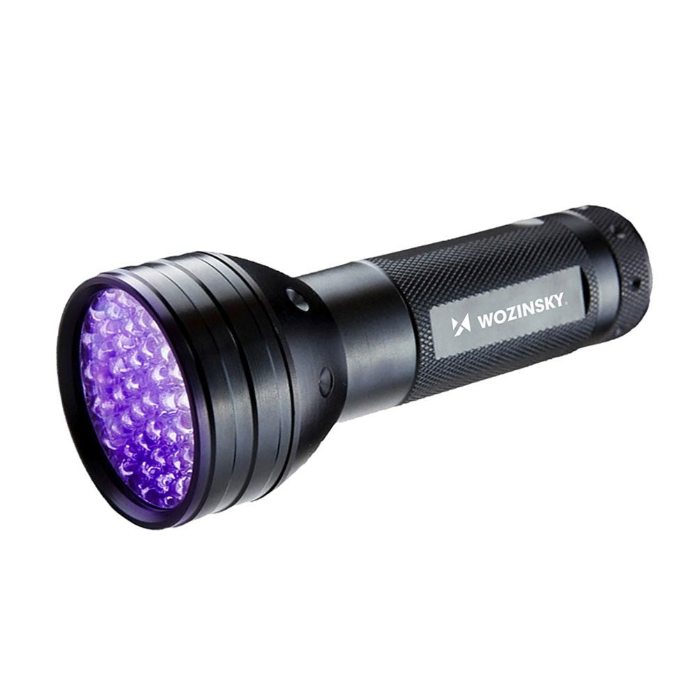 Wozinsky WLT-51L Lommelygte med UV-Lys til Sporing - Sort