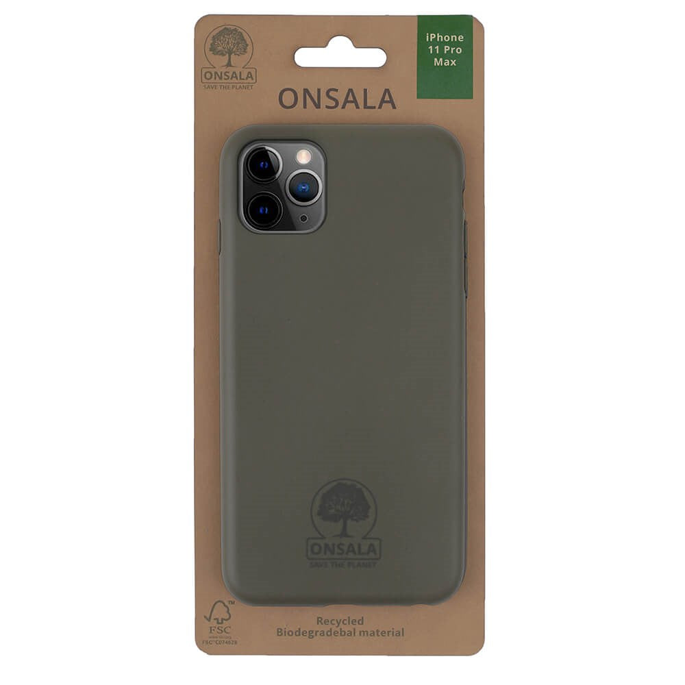 iPhone 11 Pro Max Onsala Eco Cover - Miljøvenligt Bagside Cover - Grøn