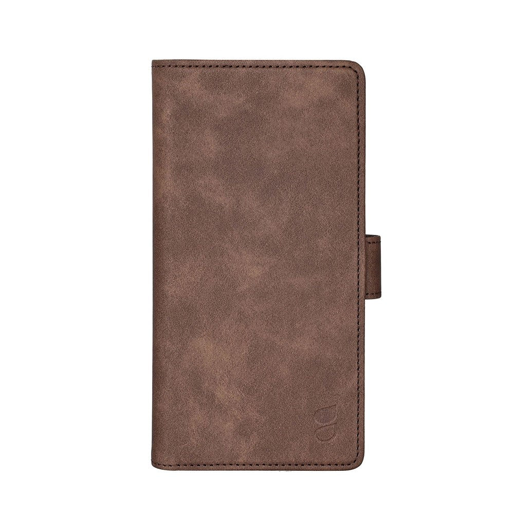 Samsung Galaxy S25+ (Plus) GEAR Classic Flip Cover Kunstlæder - Kortholder og Ståfunktion - Brun