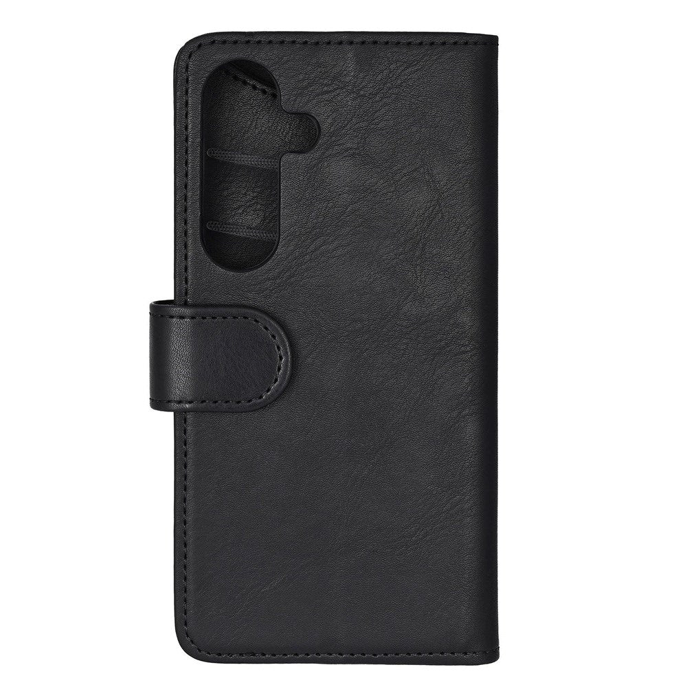 Samsung Galaxy S25 GEAR Classic Flip Cover Kunstlæder - Kortholder og Ståfunktion - Sort