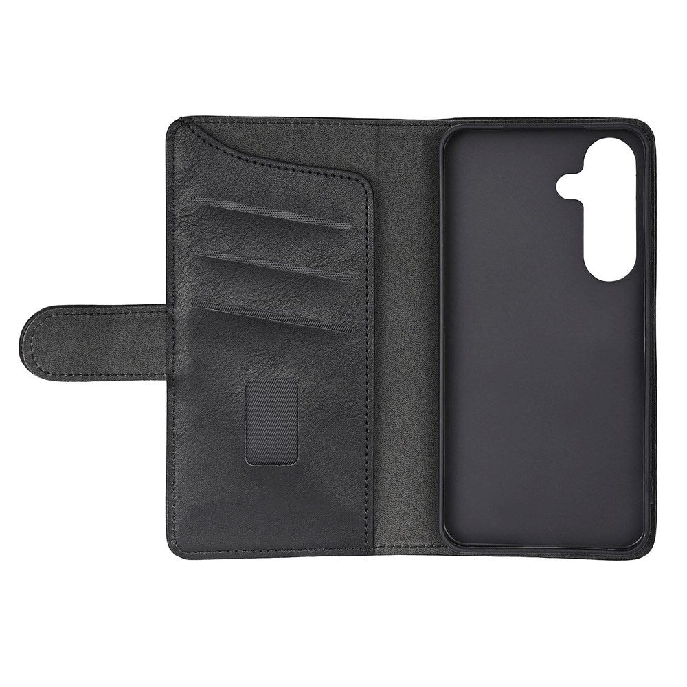Samsung Galaxy S25 GEAR Classic Flip Cover Kunstlæder - Kortholder og Ståfunktion - Sort