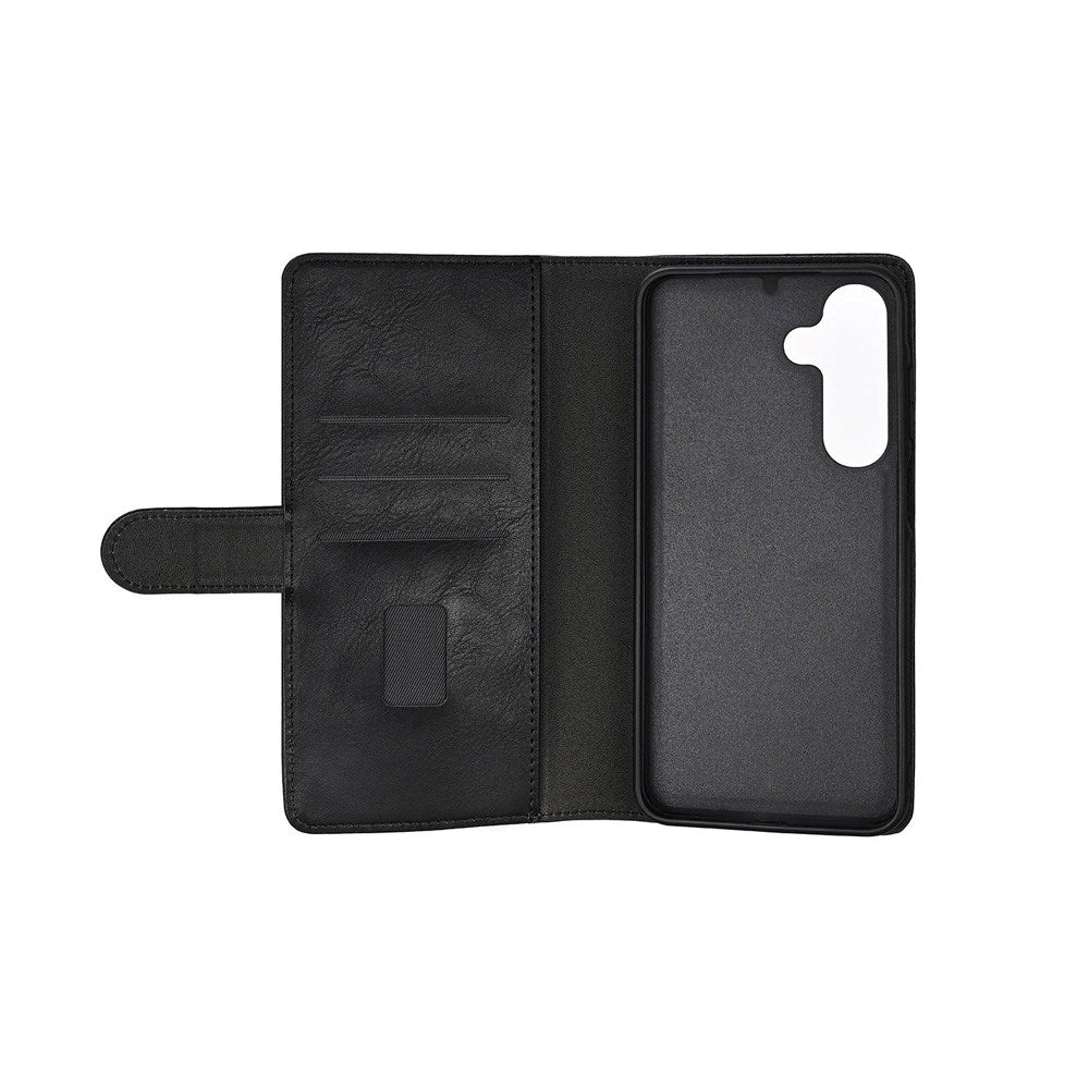 GEAR Samsung Galaxy S25+ (Plus) 2-in-1 Kunstlæder Flip Cover - Kortholder - Sort