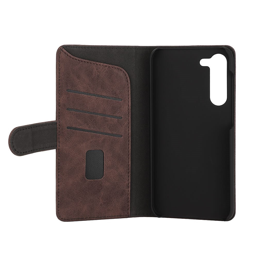 Samsung Galaxy S23+ (Plus) Gear Wallet - Læder Flip Cover m. Pung - Brun