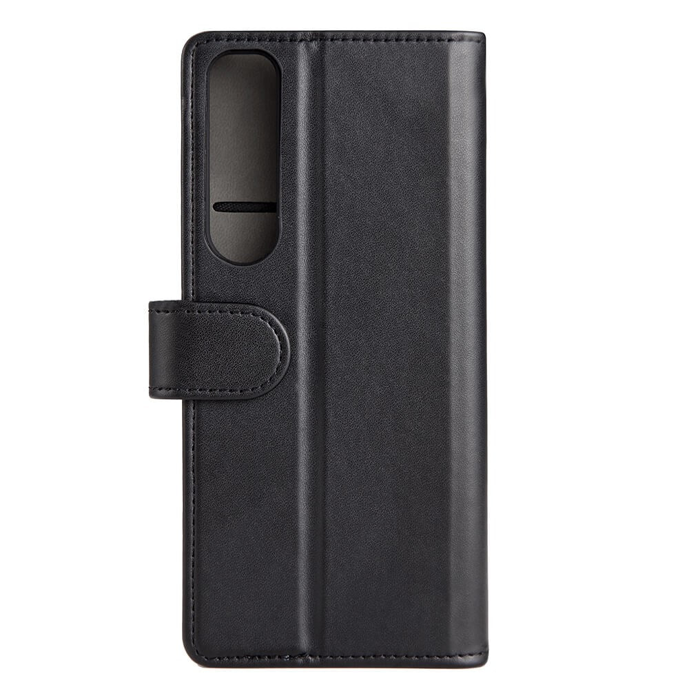 Sony Xperia 1 III GEAR Leather Wallet Cover Sort