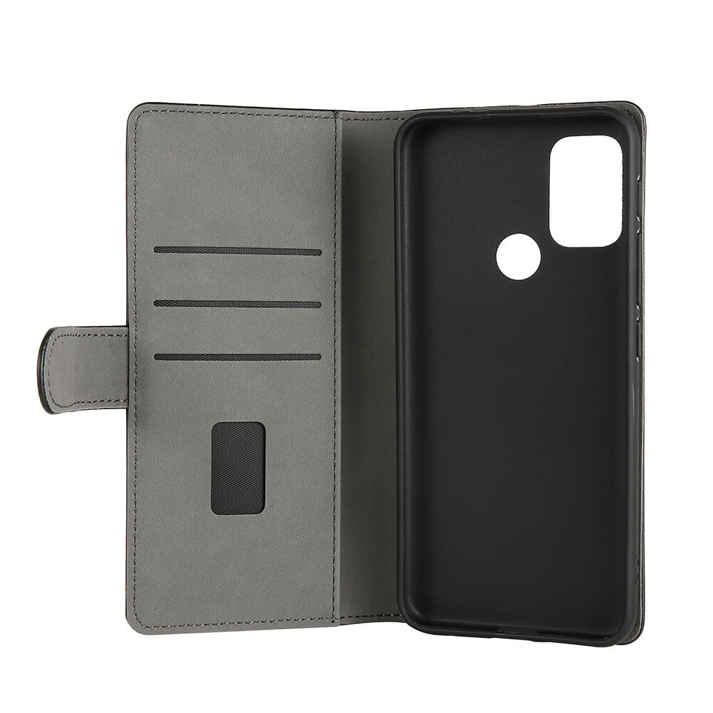 GEAR Motorola Moto G10 / G20 / G30 Wallet Læder Cover m. Pung Sort