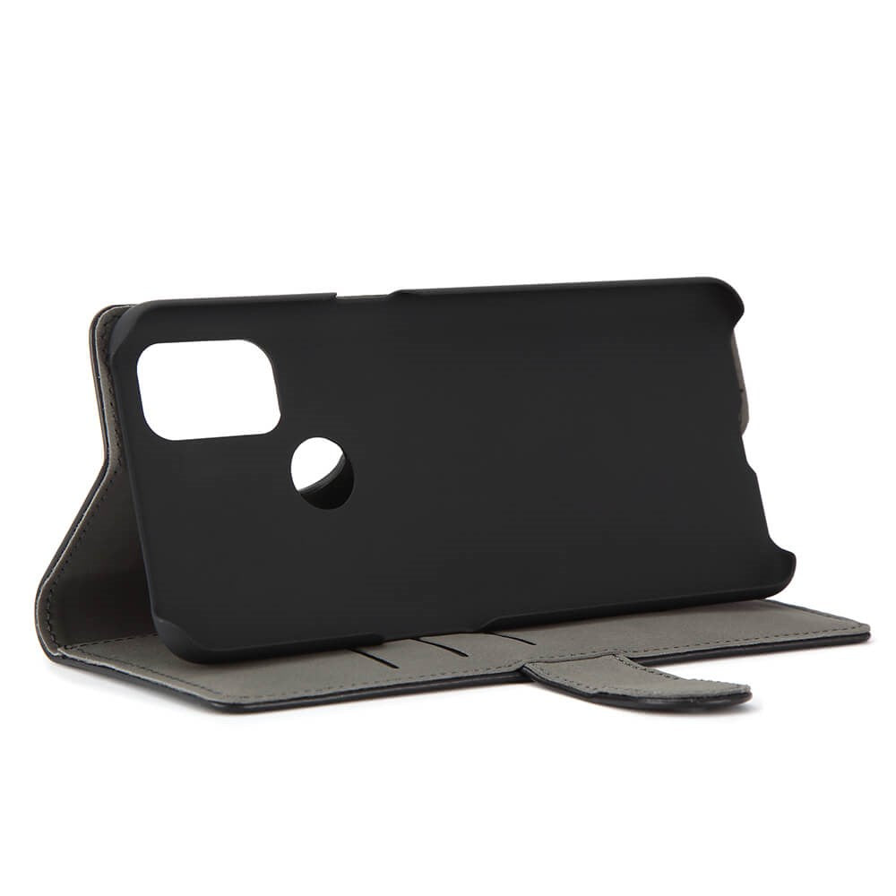 OnePlus Nord N10 Gear Wallet - Læder Cover m. Pung - Sort