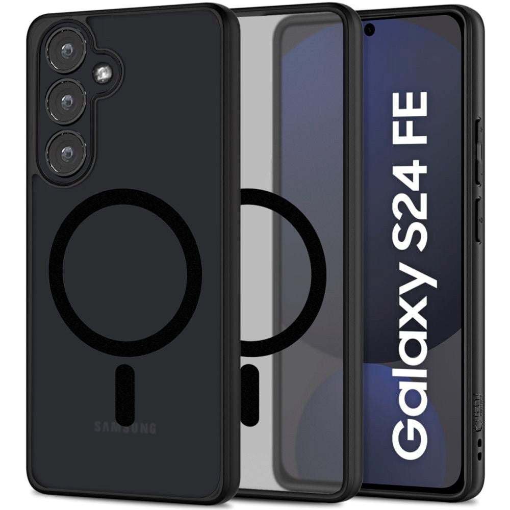 Tech-Protect MagMat Cover med MagSafe til Samsung Galaxy S24 FE - Sort