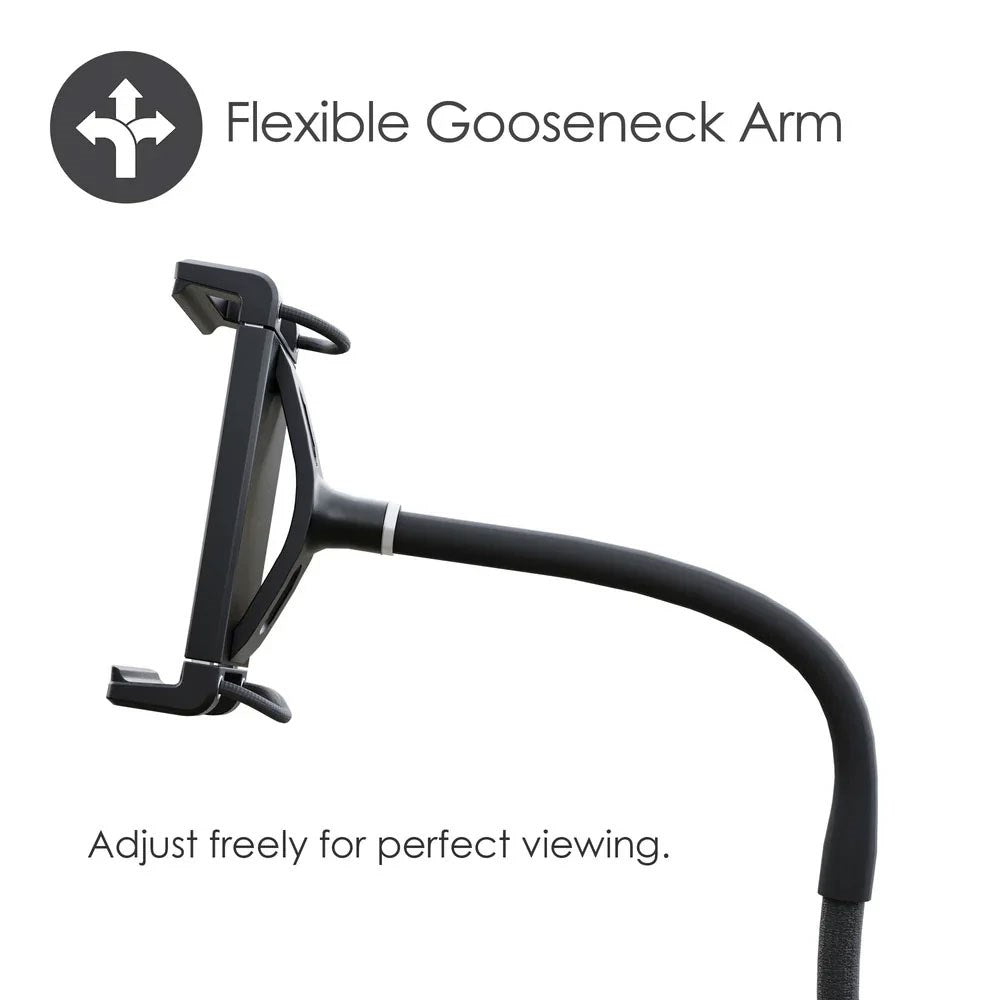 Desire2 Gooseneck Tablet Holder m. Klemme til Bord - Sort