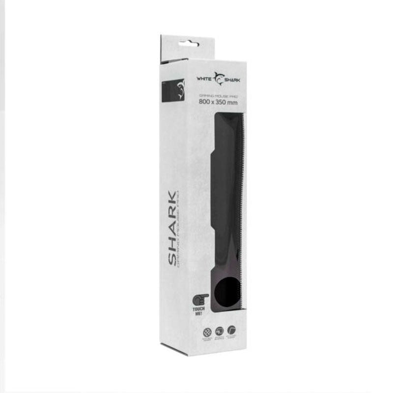 White Shark SHARK XL 800 x 350 Gaming Musemåtte - Sort / Hvid