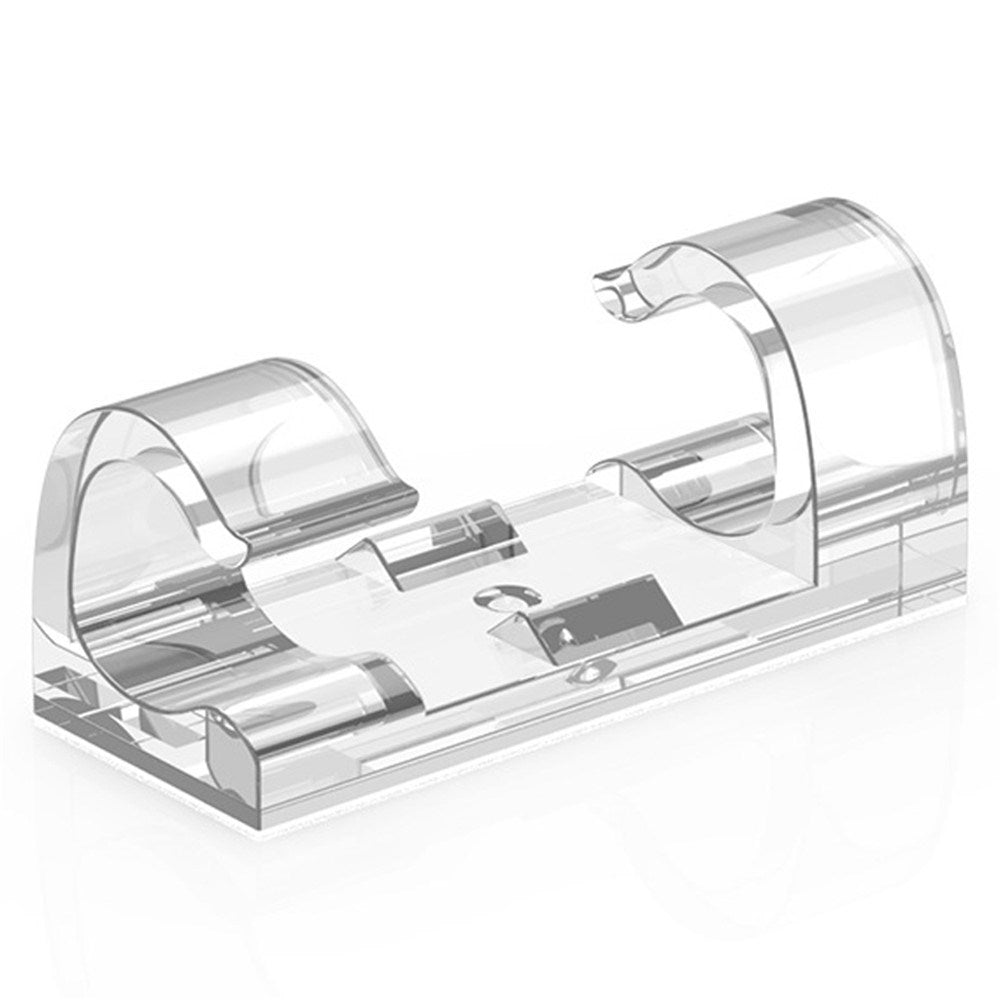 CableCreation Dobbeltklæbende Kabelholder i Large - 50 stk - Gennemsigtig