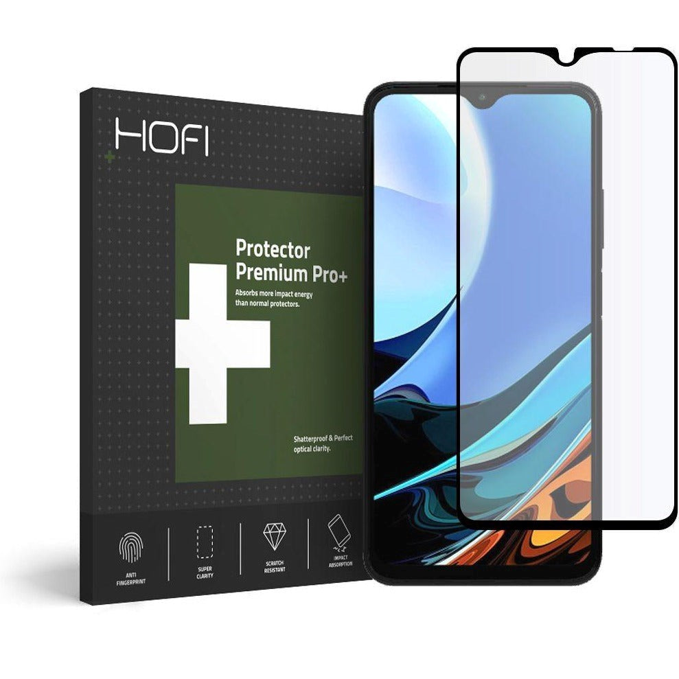 Xiaomi Redmi Note 9T (5G) Hofi Glass Pro+ Beskyttelsesglas -Sort kant -Case Friendly