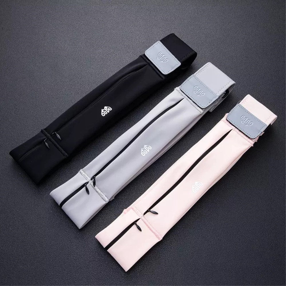 Universal Løbebælte m. Opbevaring til Mobil og Tilbehør - Sort