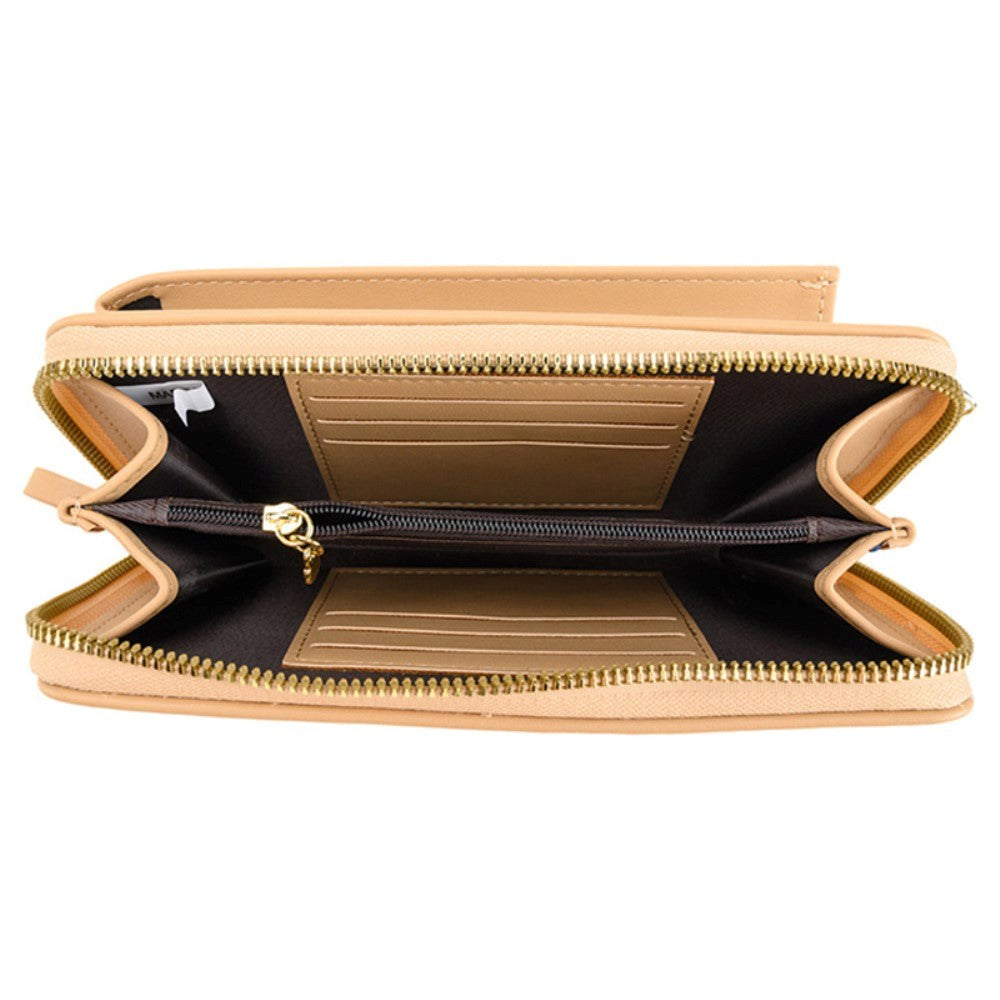 Universal Læder Clutch m. Skulderstrop (160 x 80 mm) - Blå
