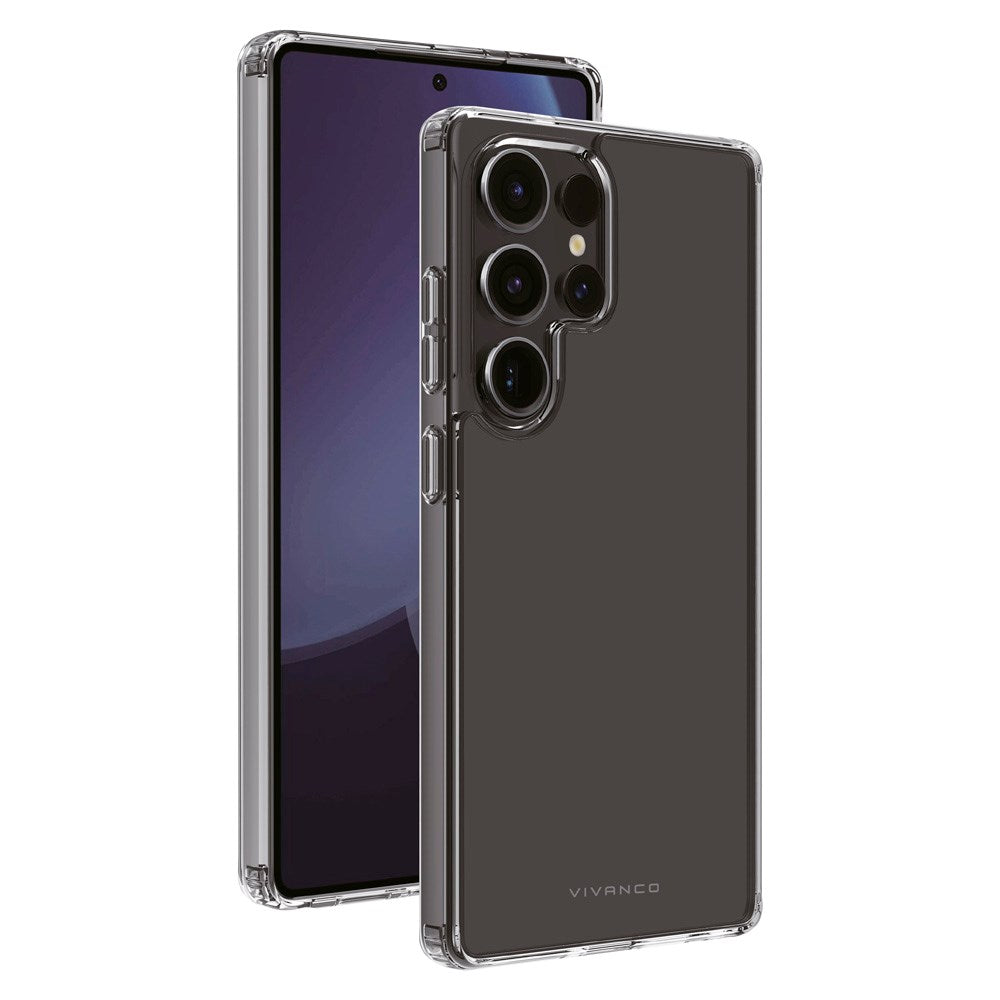 Vivanco Crystal Clear Bagsidecover til Samsung Galaxy S25 Ultra - Gennemsigtigt