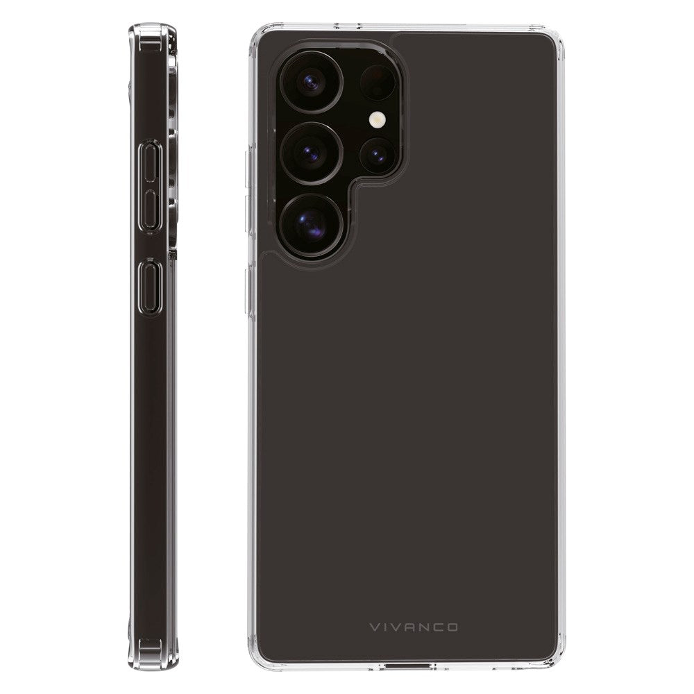 Vivanco Crystal Clear Bagsidecover til Samsung Galaxy S25 Ultra - Gennemsigtigt