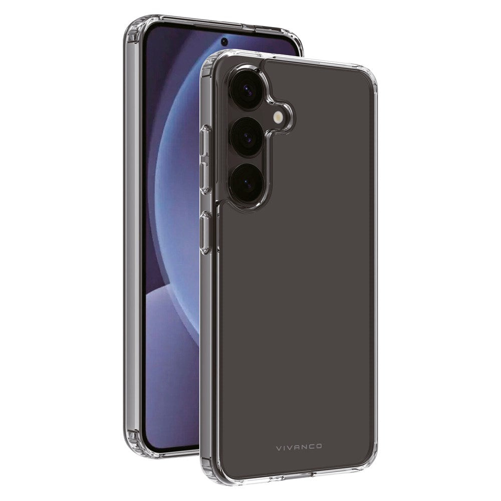 Vivanco Crystal Clear Bagsidecover til Samsung Galaxy S25+ (Plus) - Gennemsigtigt