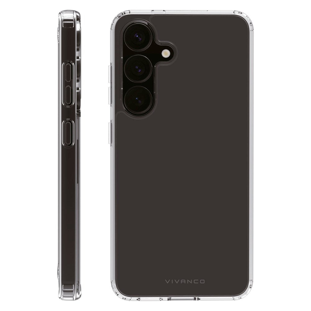 Vivanco Crystal Clear Bagsidecover til Samsung Galaxy S25 - Gennemsigtigt