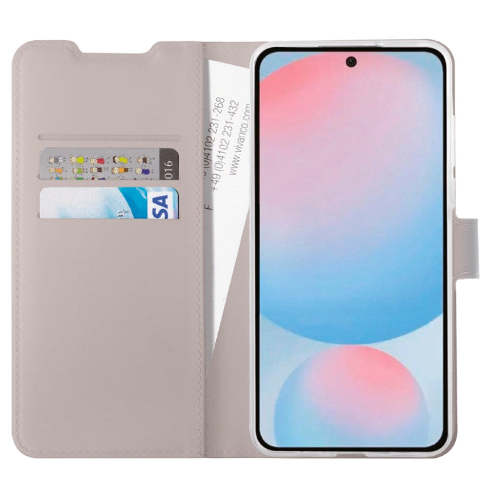 Vivanco Classic Wallet Flip Cover m. Pung - Samsung Galaxy A56 (5G) / A36 (5G) - Taupe