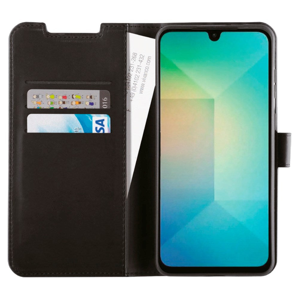 Vivanco Classic Wallet Flip Cover m. Pung - Samsung Galaxy A26 (5G) - Sort
