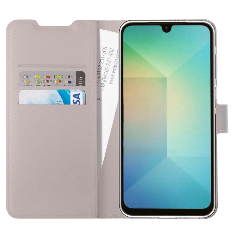 Vivanco Classic Wallet Flip Cover m. Pung - Samsung Galaxy A16 - Taupe